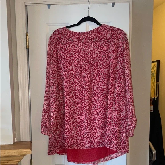 Tommy Hilfiger Red Floral V-Neck Tunic - Picture 5 of 5